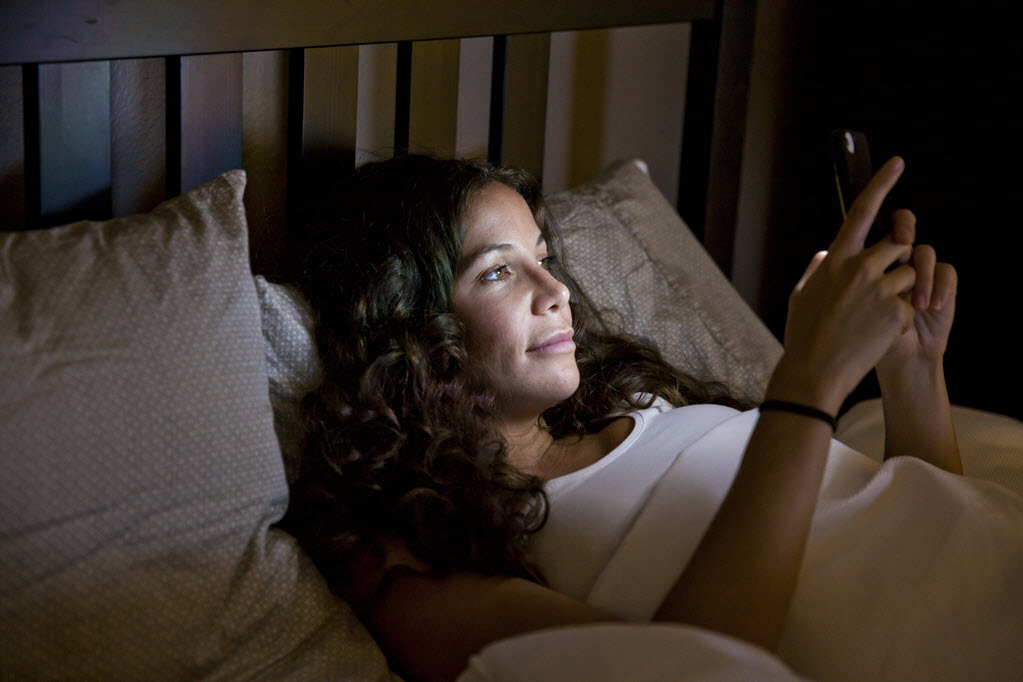 Get off your devices before bed